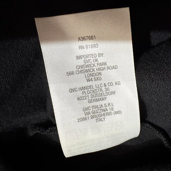 AnyBody French Terry Hooded Sweatshirt with Side Snaps, Black, XL - Picture 11 of 13